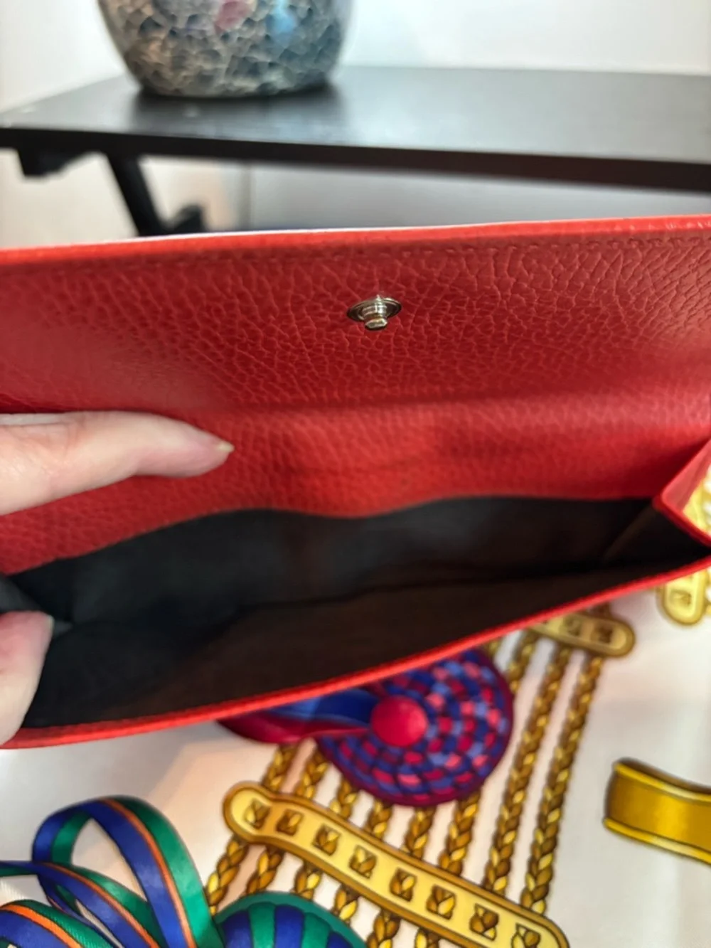 Stunning Gucci Studded Soho Continental Wallet – Red Leather - Picture 8 of 13